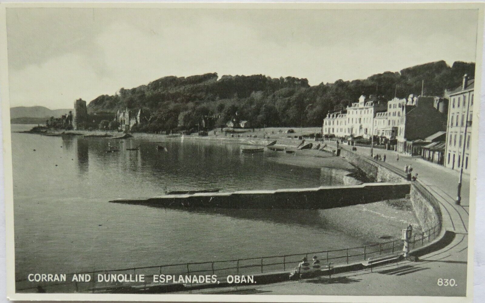Old Postcard of Corran and Dunollie Esplanades, Oban  - Ref : 1005