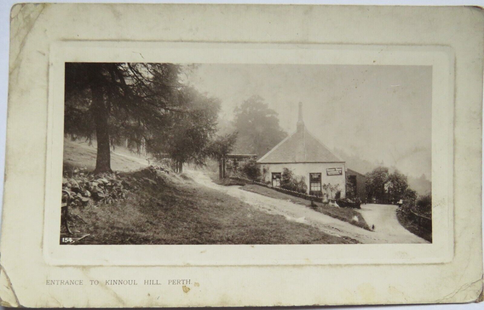 Old Postcard of Entrance To Kinnoul Hill, Perth 1910