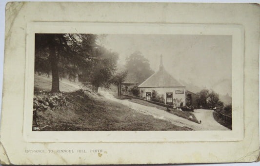 Old Postcard of Entrance To Kinnoul Hill, Perth 1910