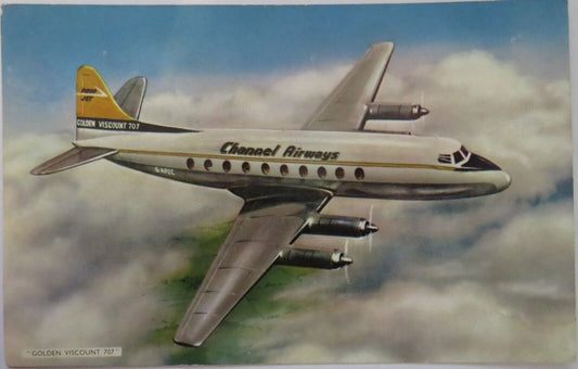 Old Postcard Of "Golden Viscount 707"  - Ref : 1014