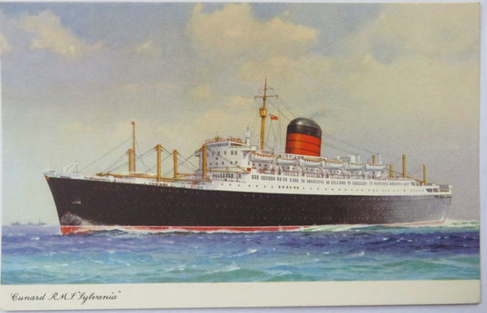 Old Postcard of Cunard R.M.S "Sylvania"