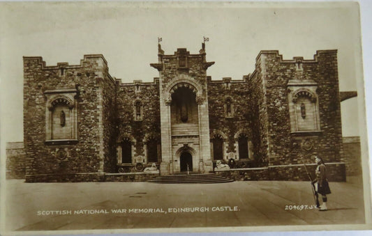 Old Postcard of Scottish National War Memorial Edinburgh Castle - Ref : 1041