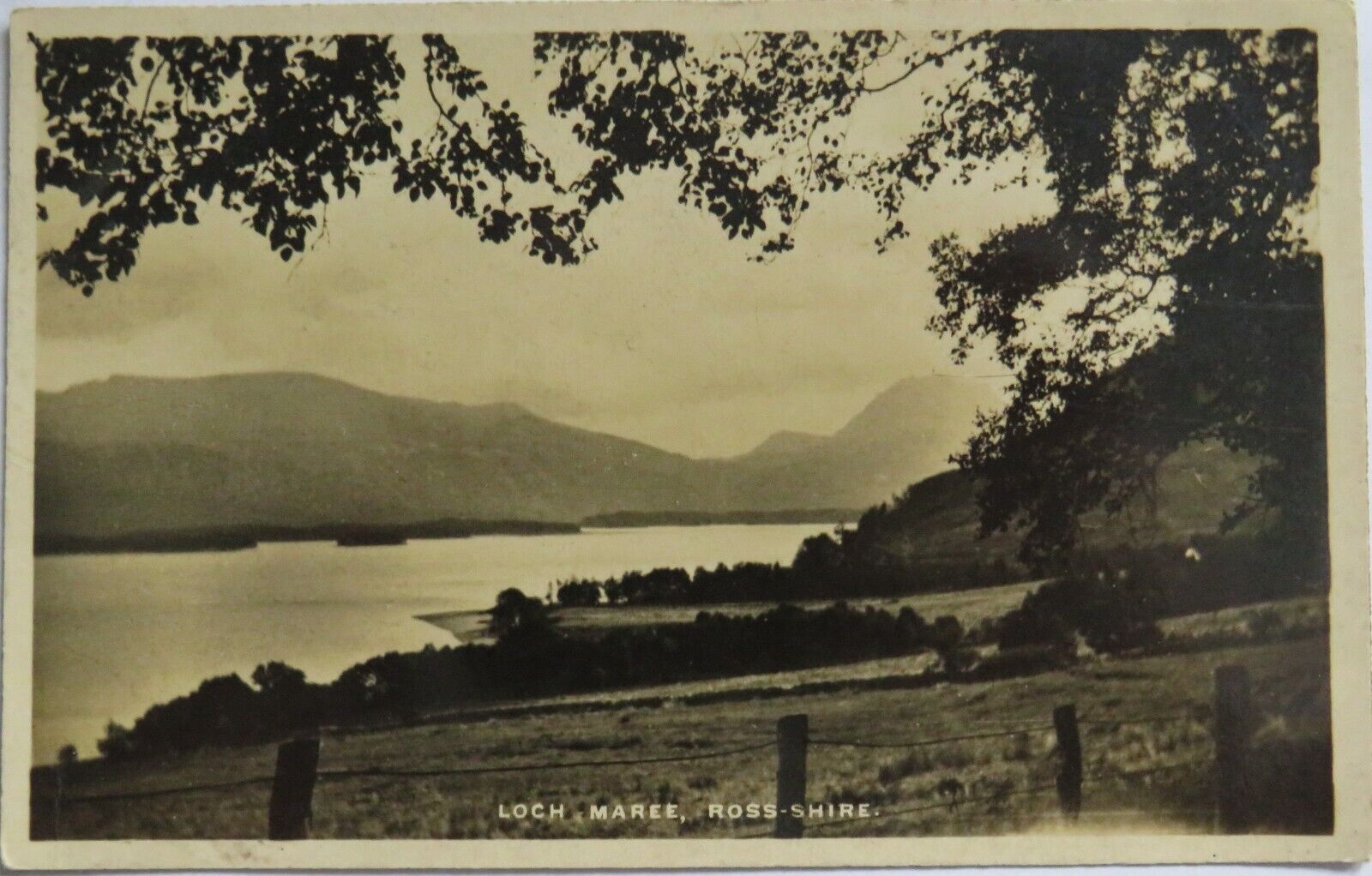 Old Postcard of Loch Maree, Ross-Shire 1928  - Ref : 1010