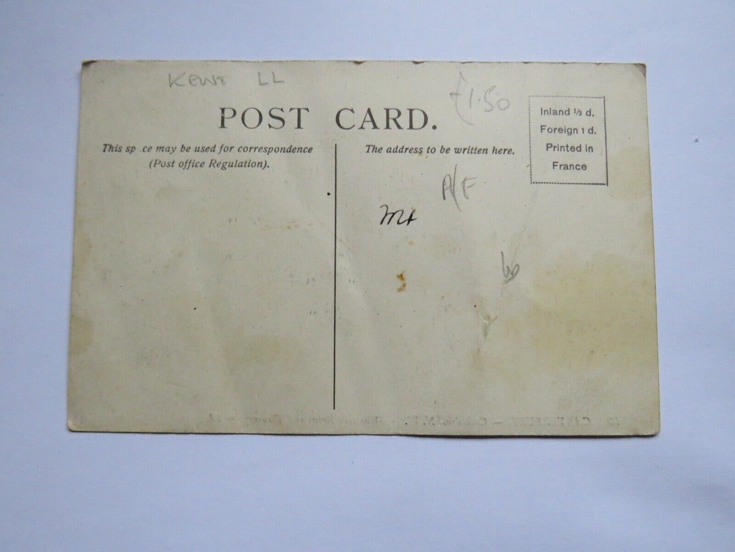 Old Postcard of Canterbury Cathedral - Ref : 1036