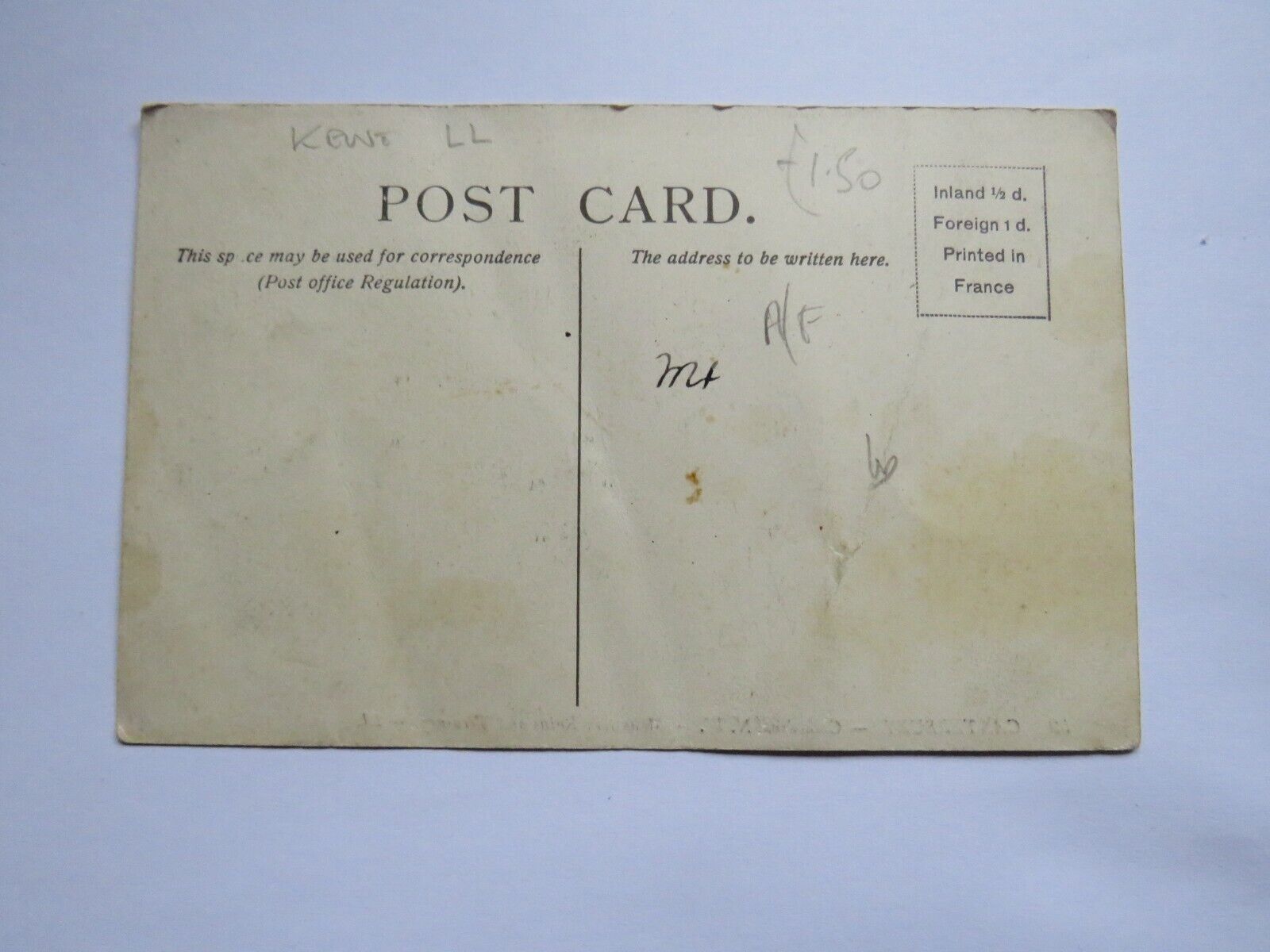 Old Postcard of Canterbury Cathedral - Ref : 1036