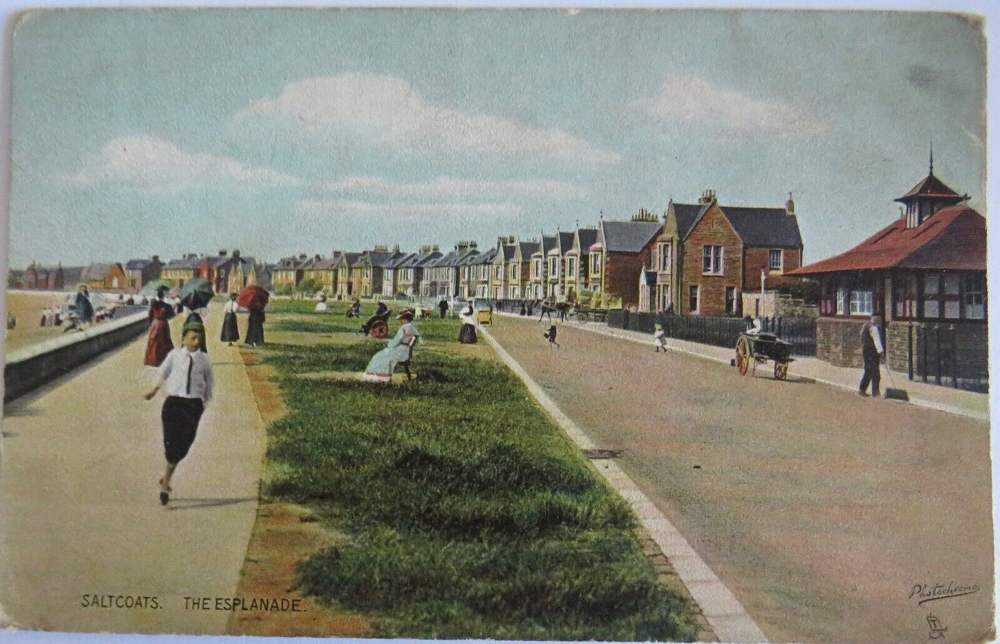 Old Postcard of Saltcoats, The Esplanade-  Ref : 1023