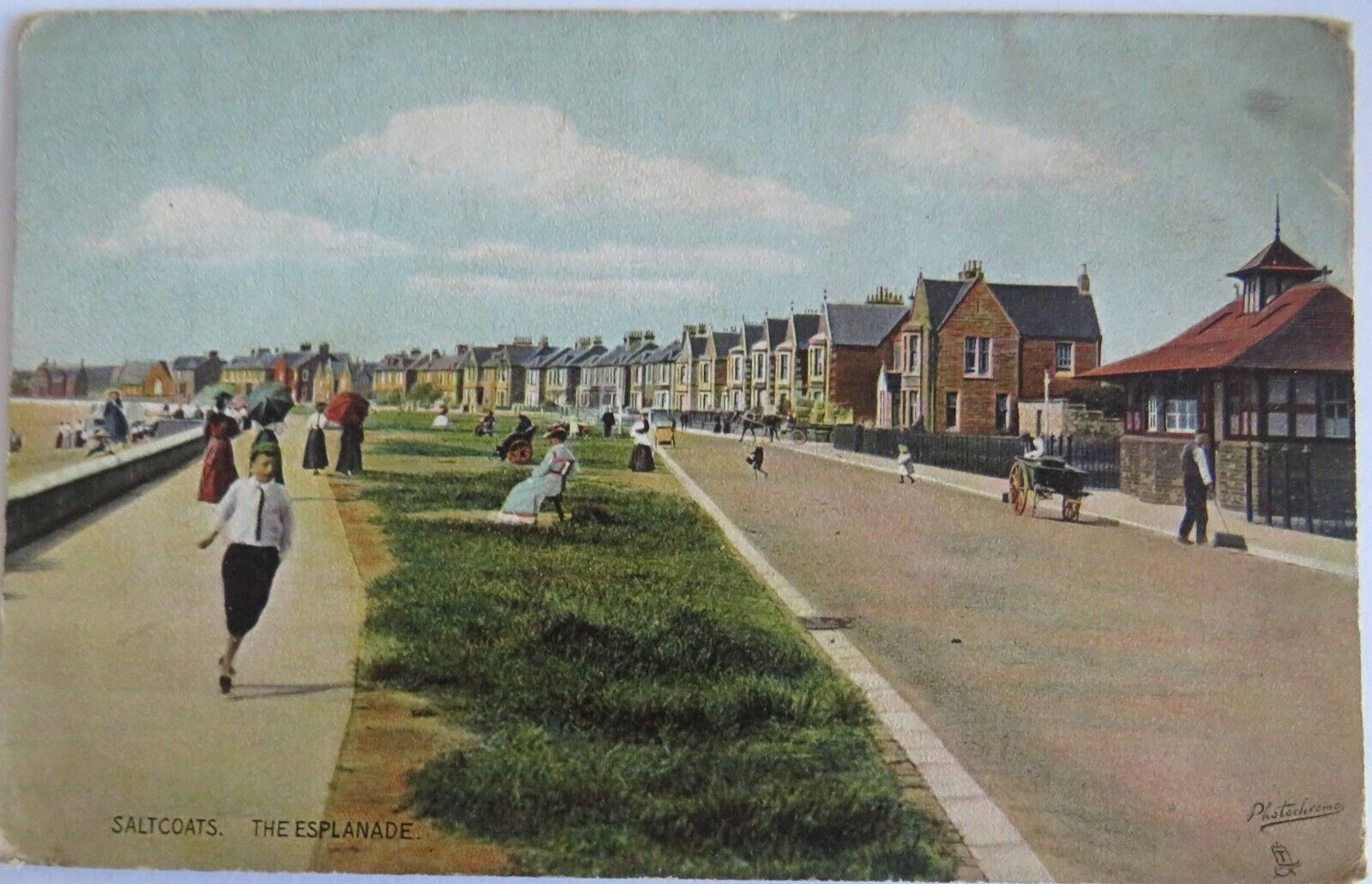 Old Postcard of Saltcoats, The Esplanade-  Ref : 1023