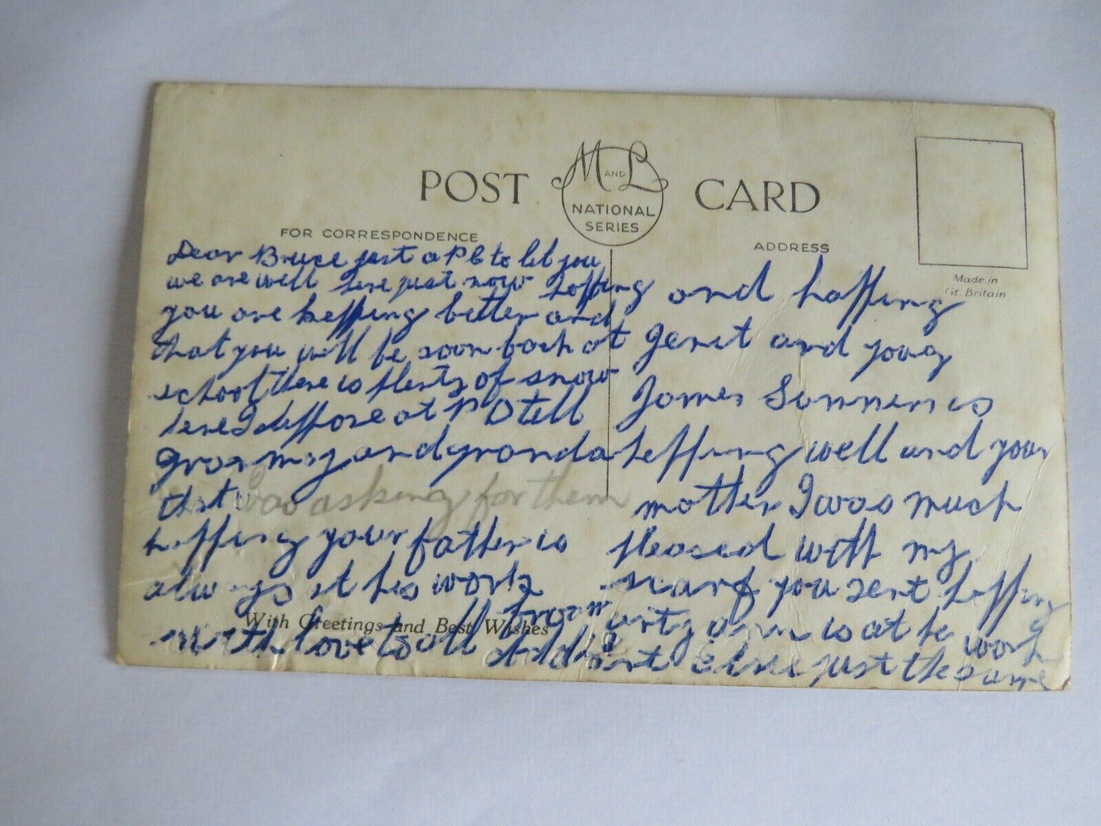Old Postcard of Looking West, Portknockie Harbour - Ref : 1019