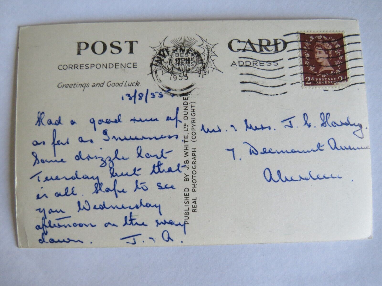 Old Postcard Of  Pluscarden Priory Elgin 1955 - Ref : 1001