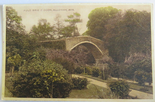 Old Postcard of Auld Brig O'Doon, Alloway, Ayr - Ref : 1029