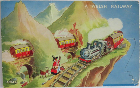 Old Postcard of A Welsh Railway 1960 -  Ref : 1022