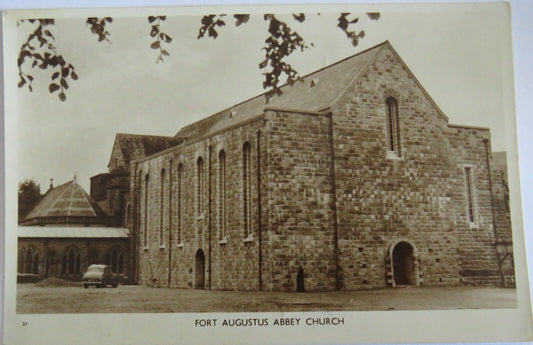 Old Postcard of Fort Augustus Abbey Church  -  Ref : 1023