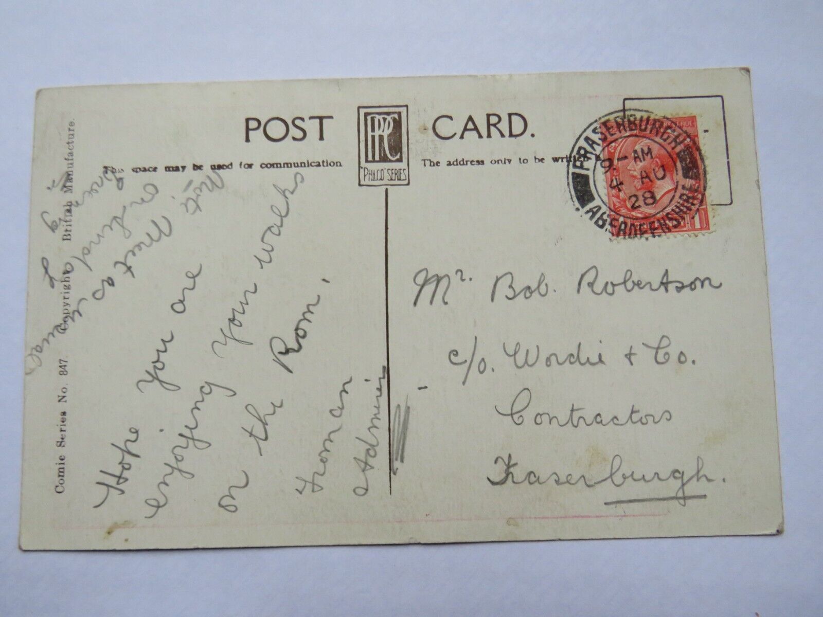 Old Comical Postcard 1928  "Have I Clicked Yet? Comic Series No. 847