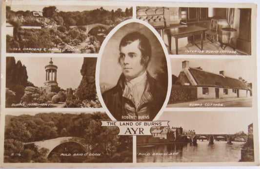 Old Postcard of The Land of Burns, Ayr  -  Ref : 1024