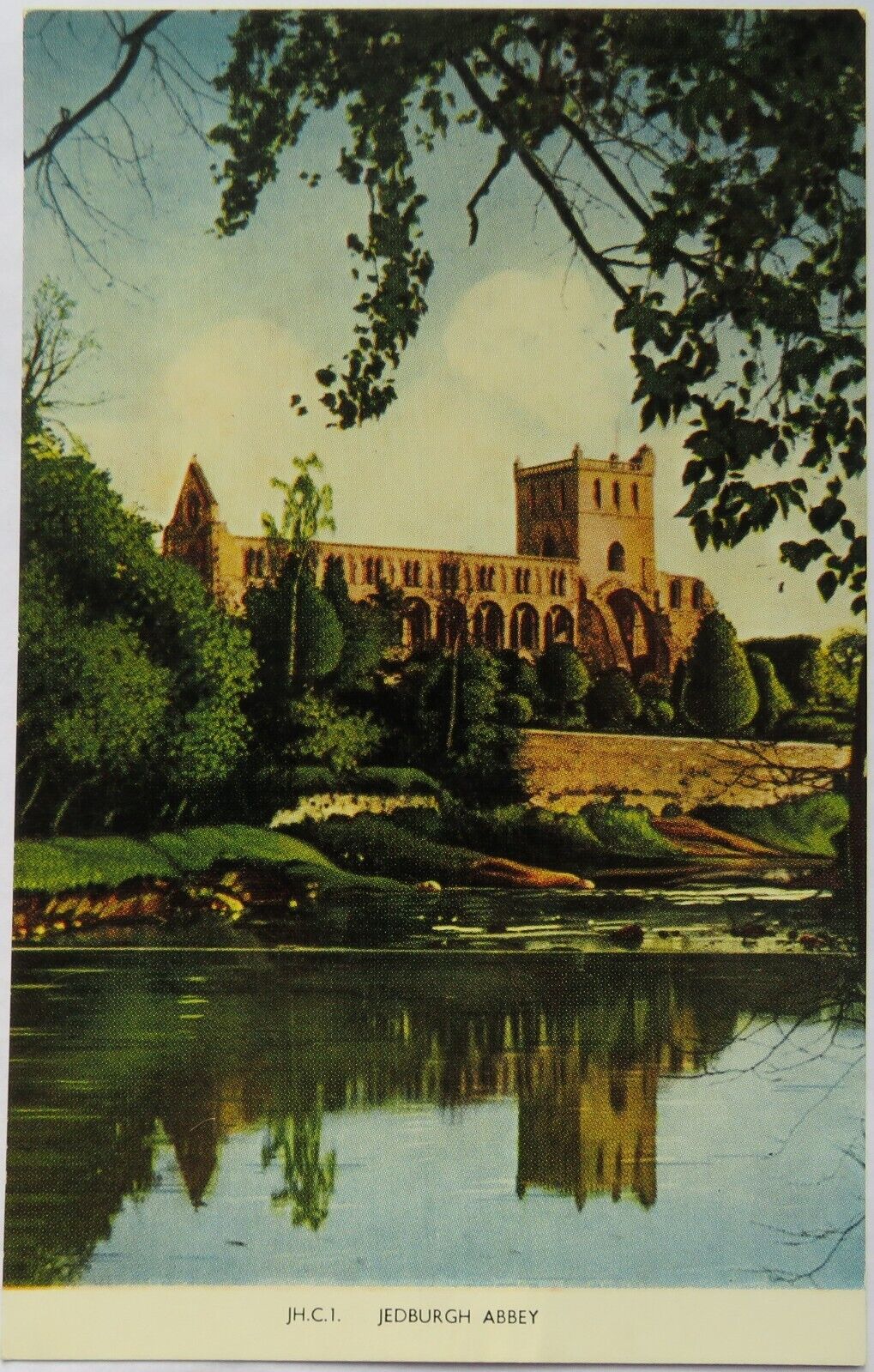 Old Postcard of Jedburgh Abbey