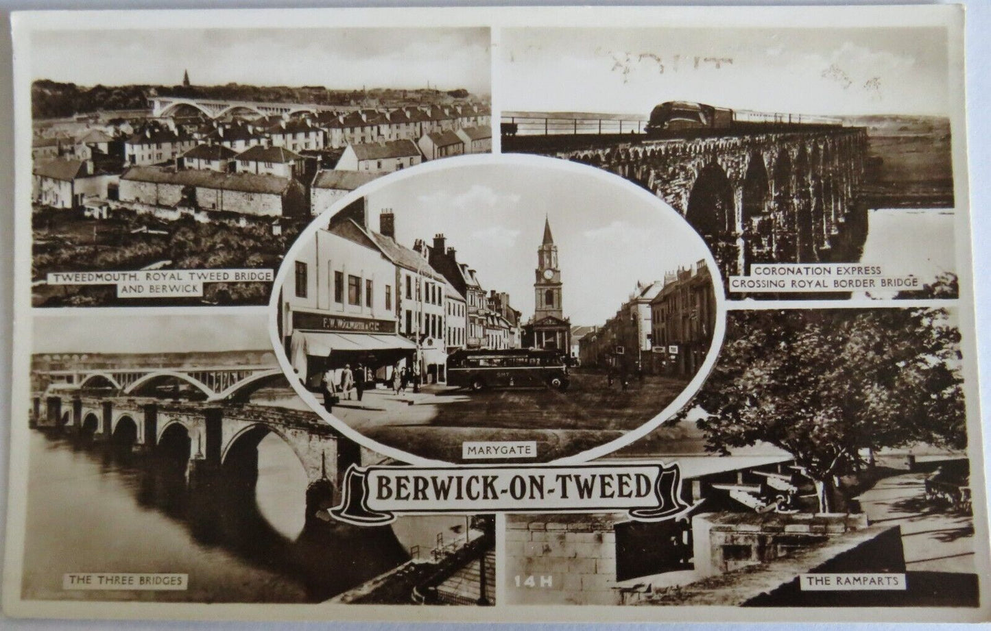 Old Postcard of Berwick-On-Tweed  - Ref : 1028
