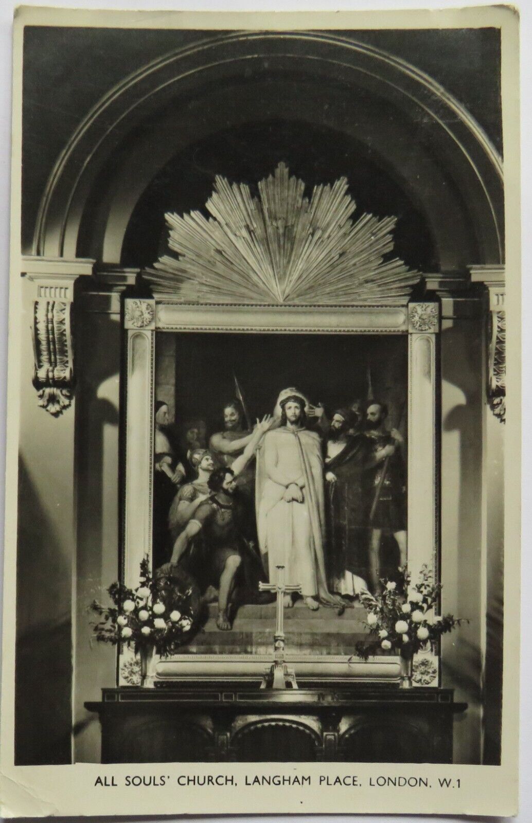 Old Postcard of All Souls' Church Langham Place London - Ref : 1035