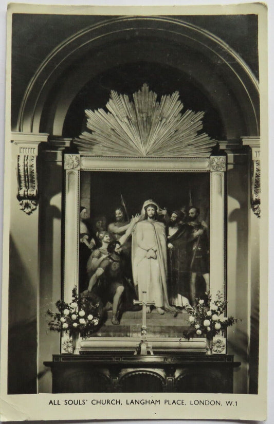 Old Postcard of All Souls' Church Langham Place London - Ref : 1035
