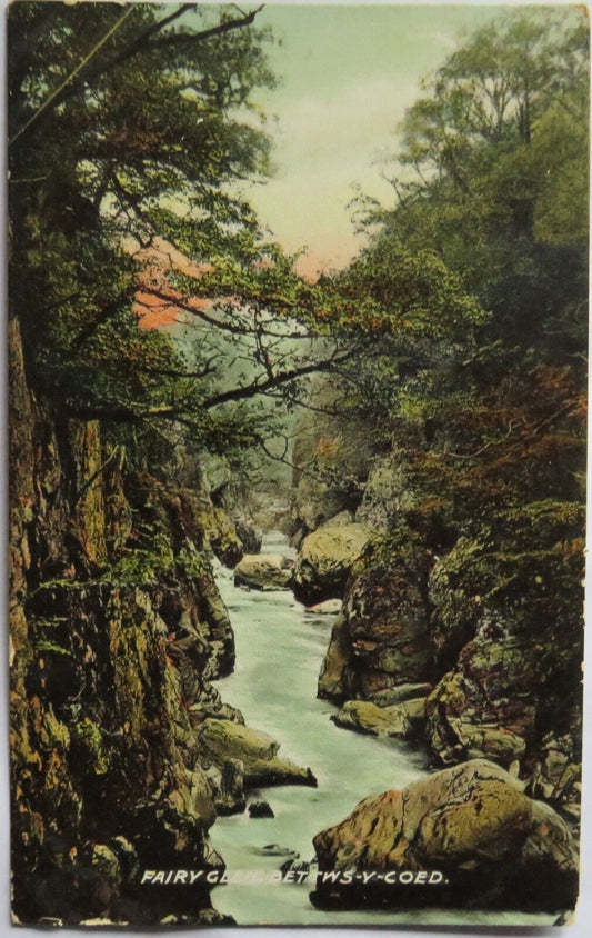 Old Postcard of Fairy Glen, Bettws-Y-Coed -  Ref : 1013