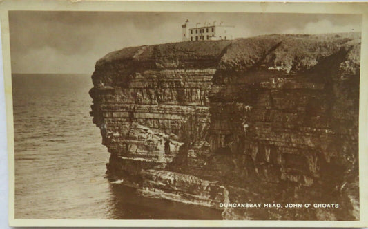 Old Postcard Of Duncansbay Head, John O'Groats - Ref : 1007