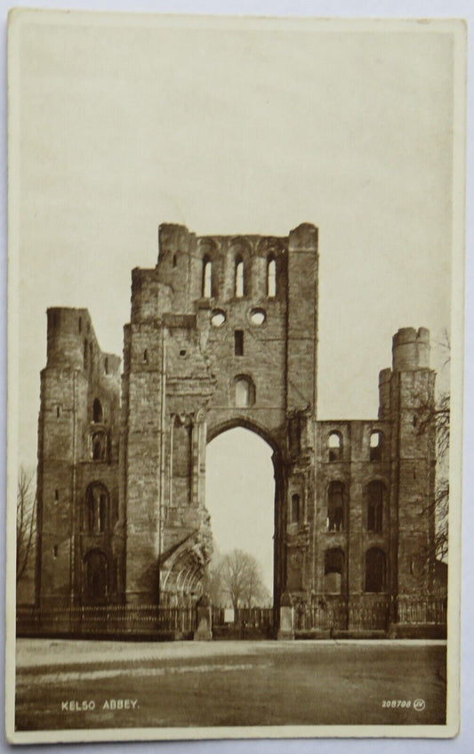 Old Postcard of Kelso Abbey