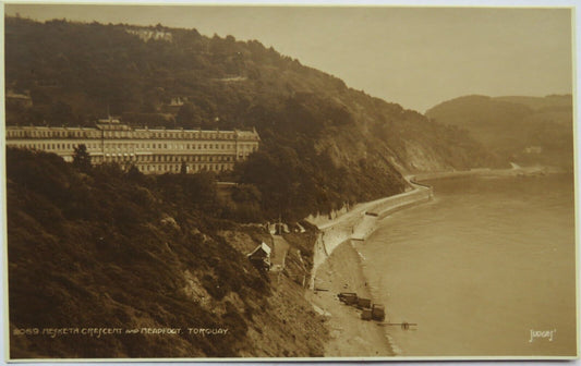 Old Postcard of Mesketh Crescent and Meadfoot, Torquay