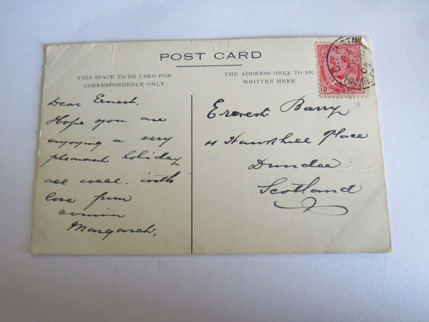 Old Postcard of Dundurn Park Hamilton, Canada 1906 - Ref : 1025