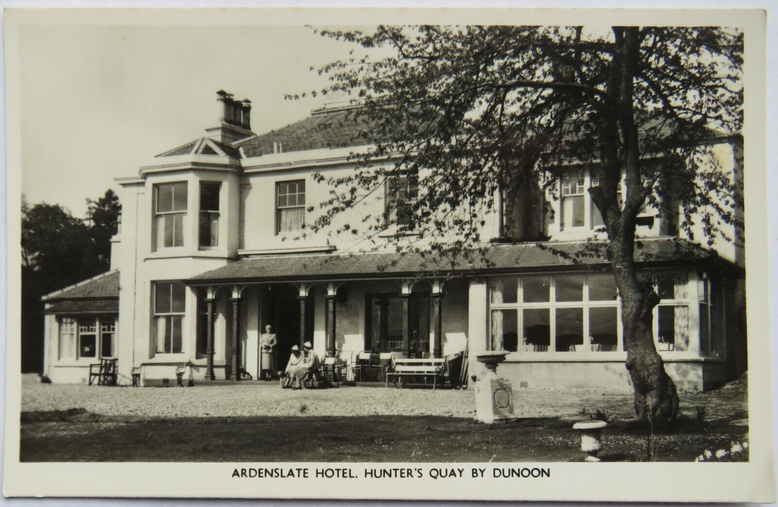 Old Postcard of Ardenslate Hotel, Hunter's Quay By Dunoon