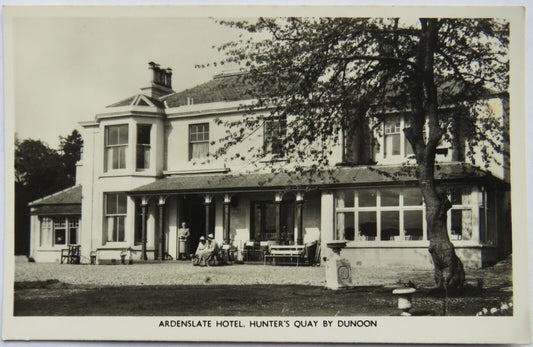 Old Postcard of Ardenslate Hotel, Hunter's Quay By Dunoon