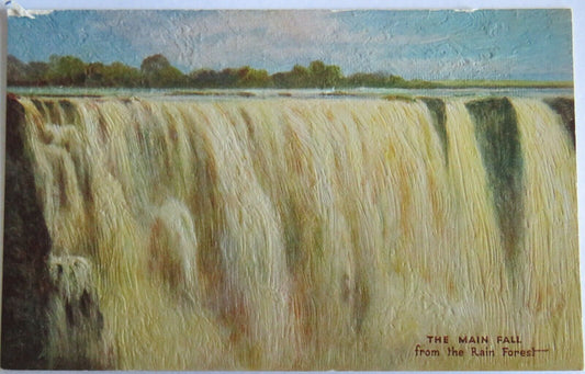 Old Postcard of The Main Fall From The Rain Forest - Ref : 1025