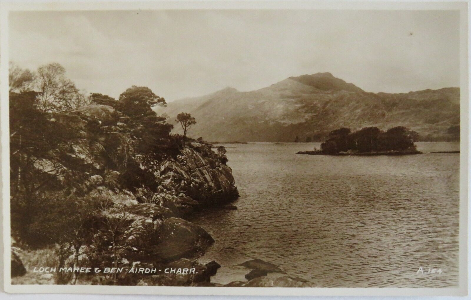 Old Postcard of Loch Maree & Ben-Airdh-Charr - Ref : 1016