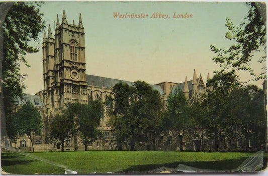 Old Postcard of Westminster Abbey, London 1910 - Ref : 1033
