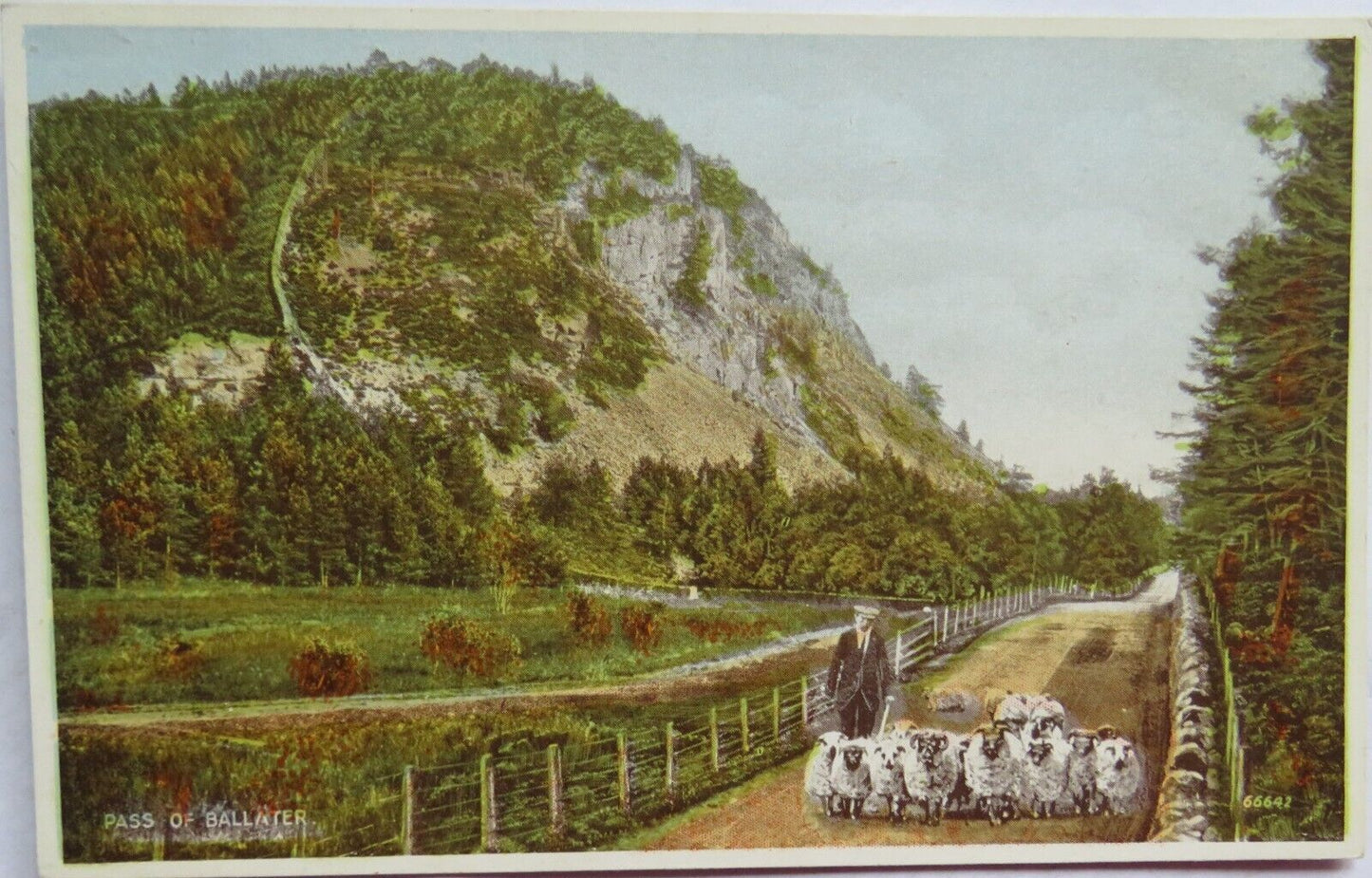 Old Postcard of The Pass of  Ballater - Ref : 1004