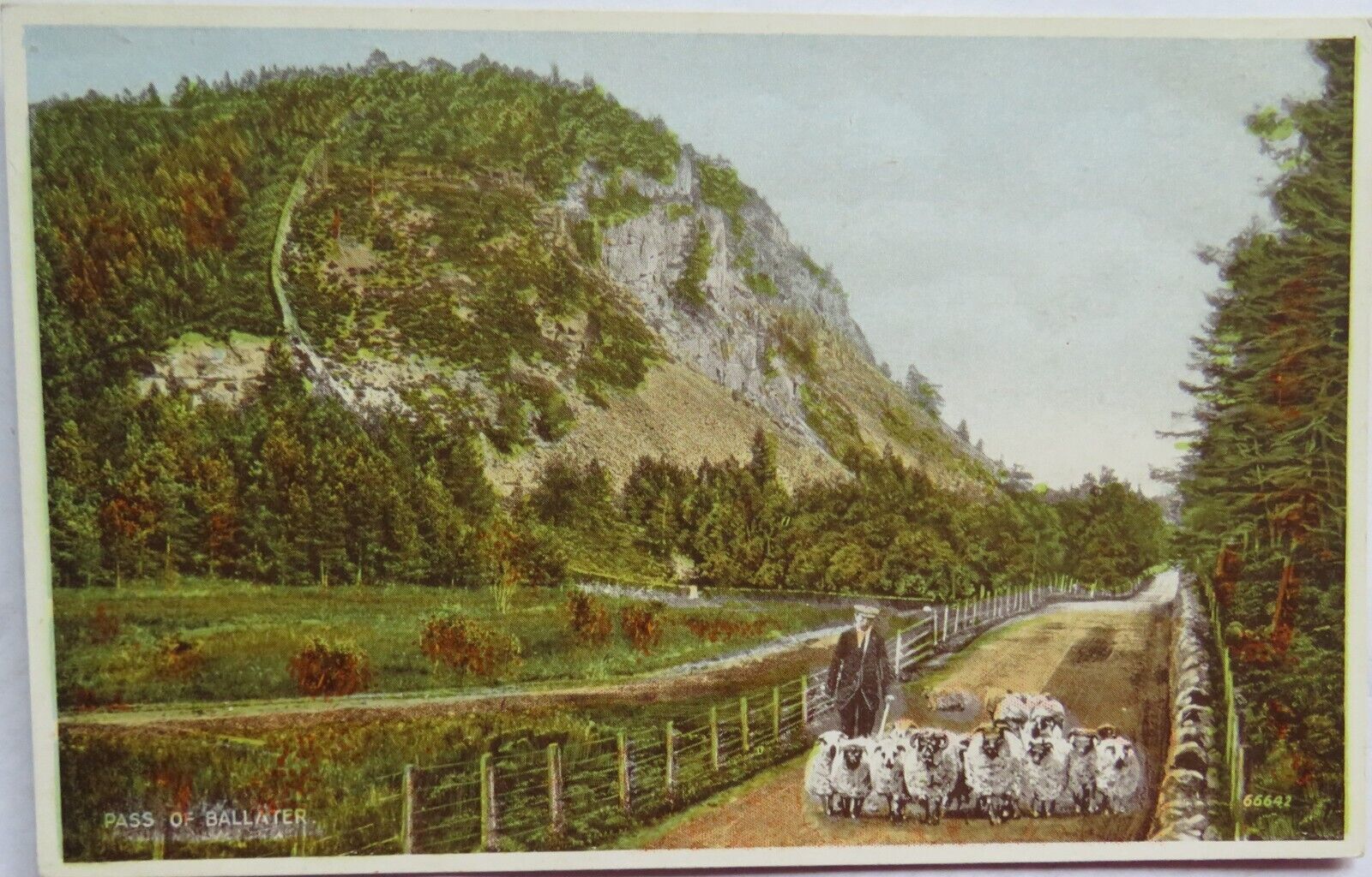 Old Postcard of The Pass of  Ballater - Ref : 1004