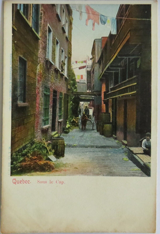 Old Postcard of Quebec Sous Le Cap - Ref : 1042
