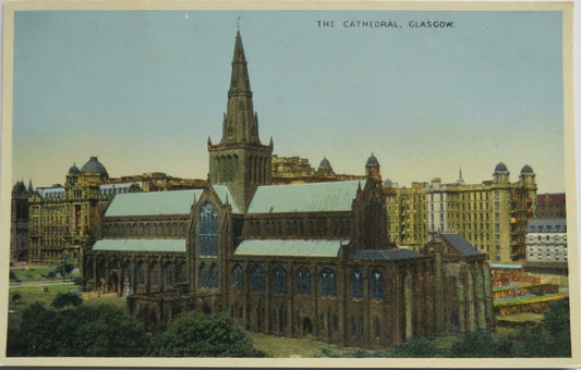 Old Postcard of The Cathedral Glasgow - Ref : 1034