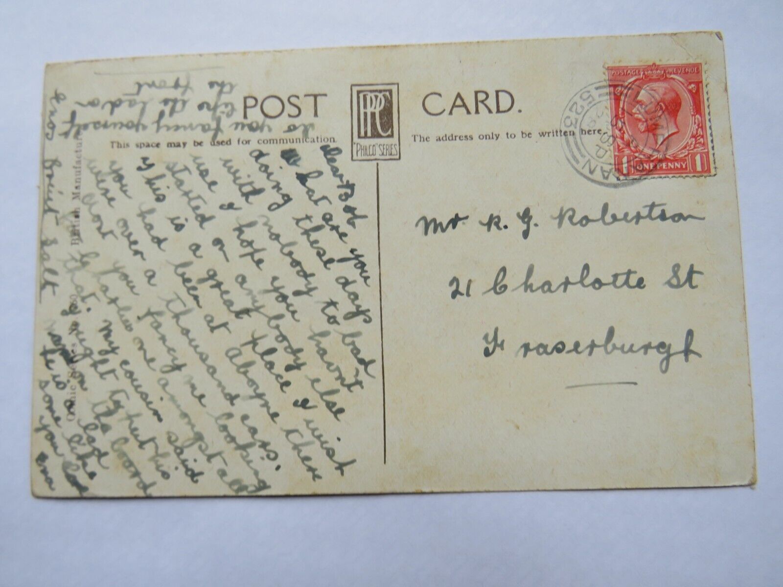 Old Comical Postcard 1928 "Oh! Gladys My Love How Cold You Are To Me!"