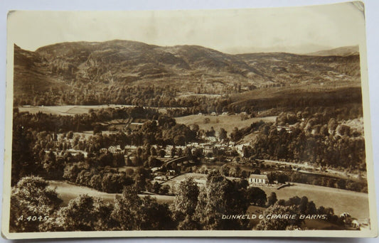 Old Postcard of Dunkeld & Cragie Barns, 1947