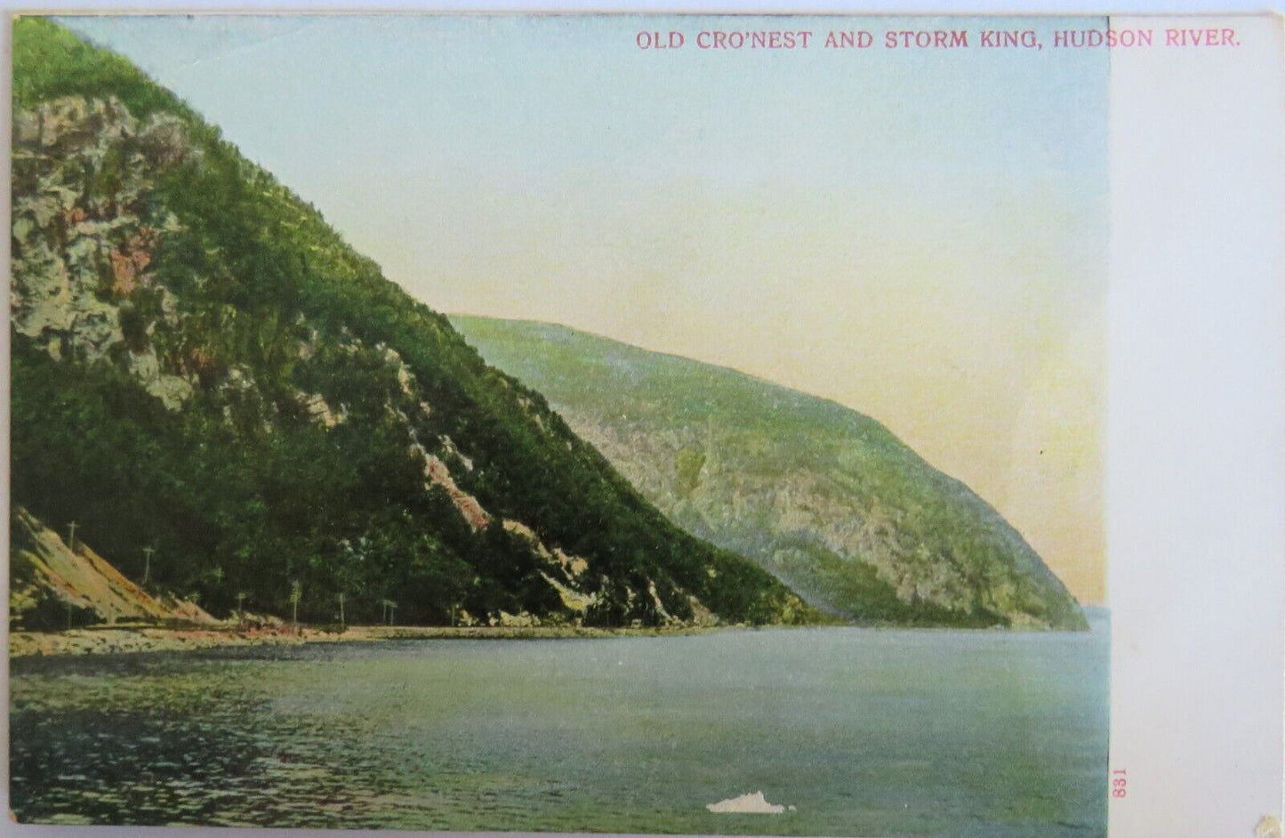 Old Postcard From The USA Of Old Cro'Nest & Storn King Hudson River - Ref : 1026