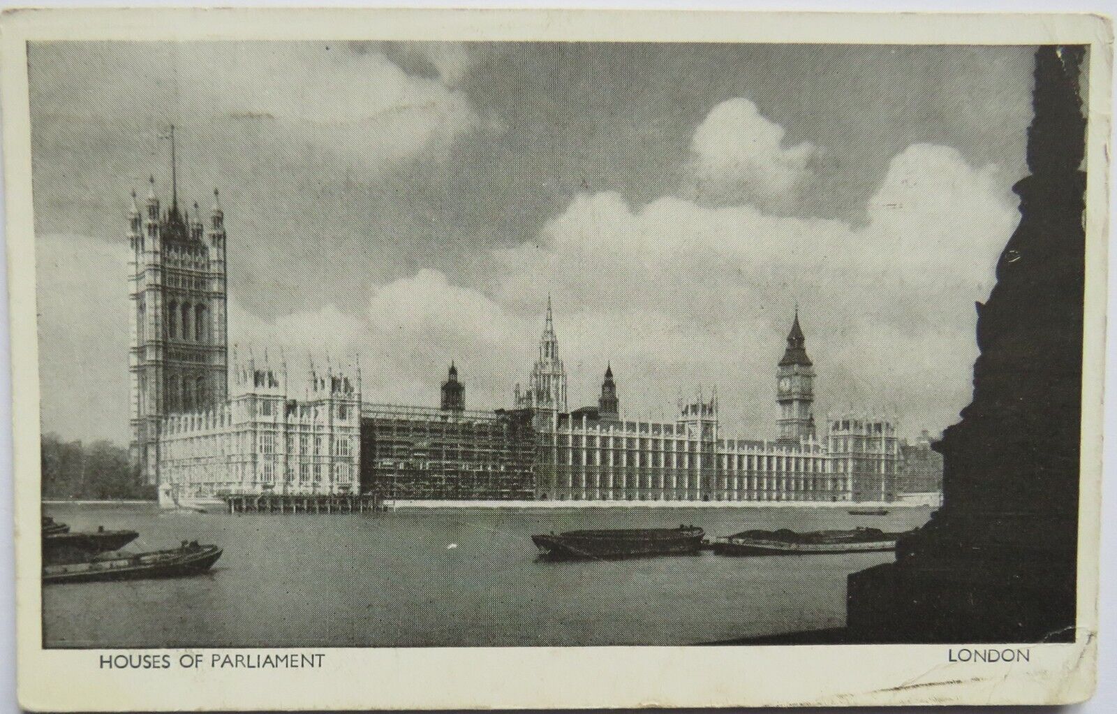 Old Postcard of Houses of Parliament London 1950 - Ref : 1034