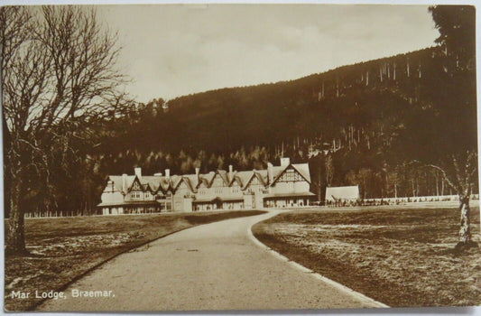 Old Postcard of Mar Lodge, Braemar 1936 - Ref : 1010