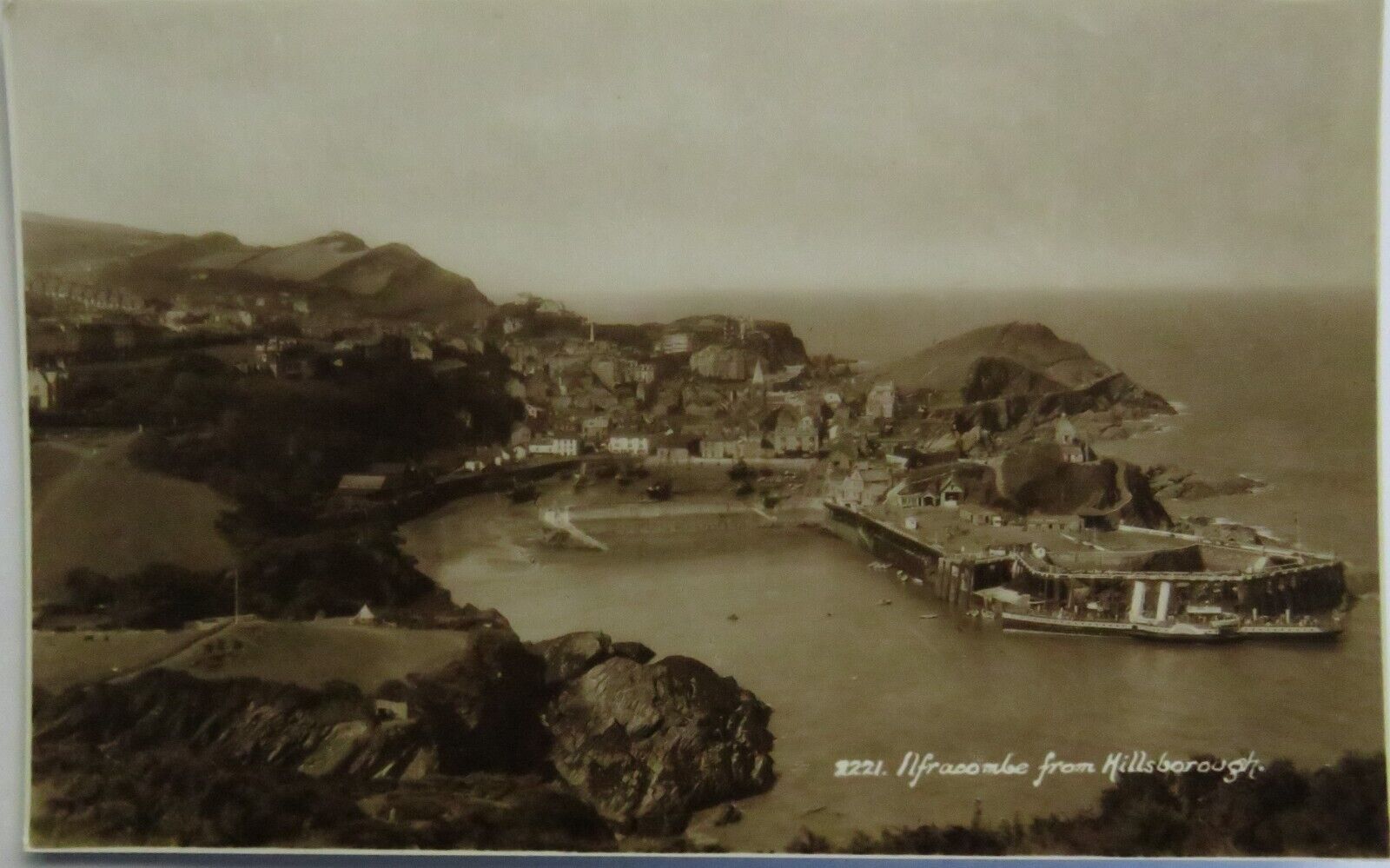 Old Postcard of Ilfracombe From Hillsborough - Ref : 1036