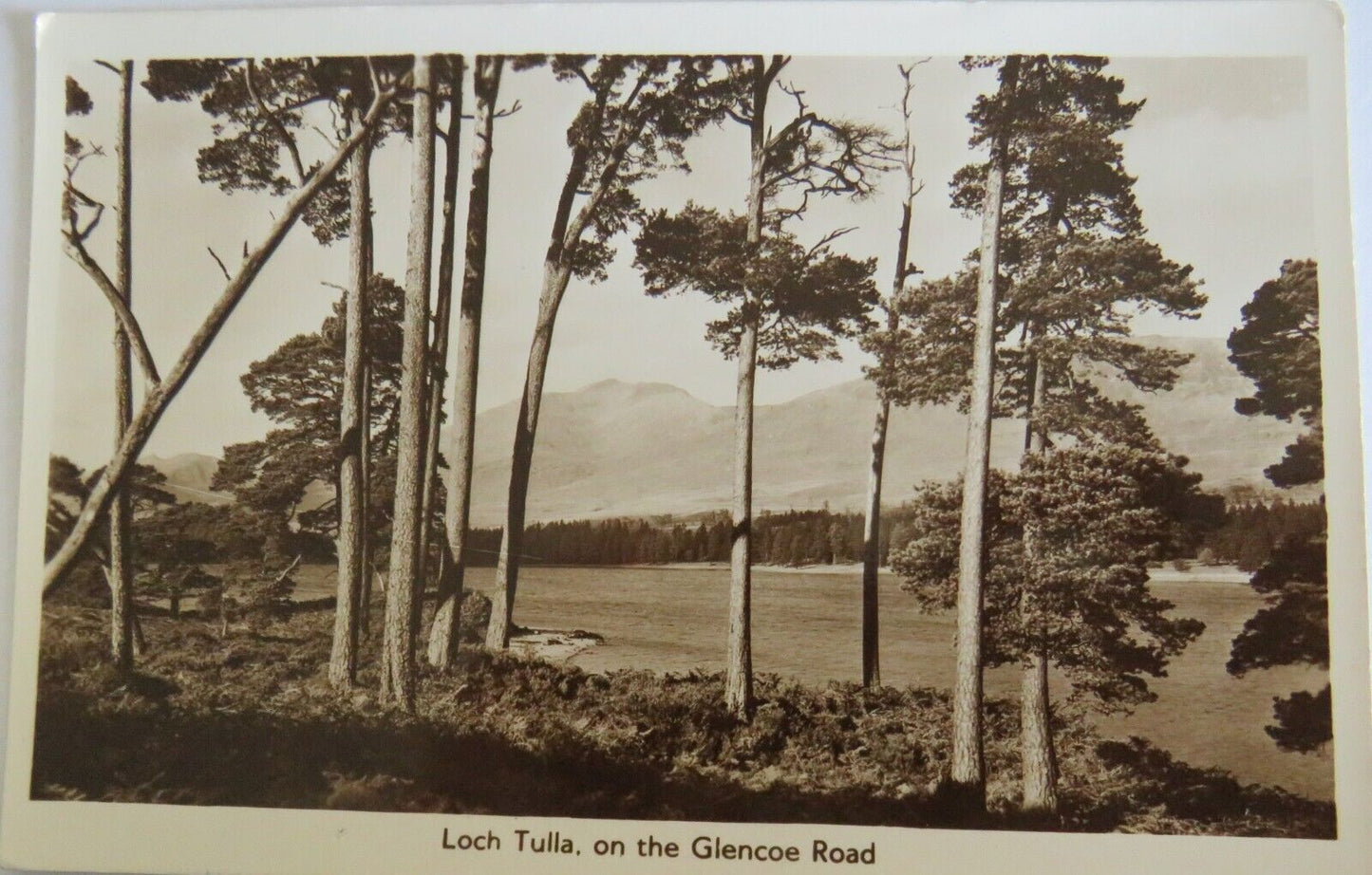 Old Postcard of Loch Tulla On The Glencoe Road - Ref : 1028
