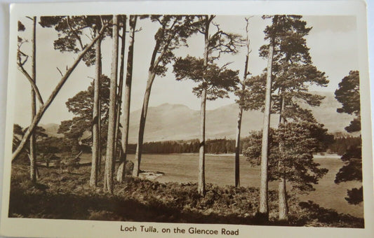 Old Postcard of Loch Tulla On The Glencoe Road - Ref : 1028