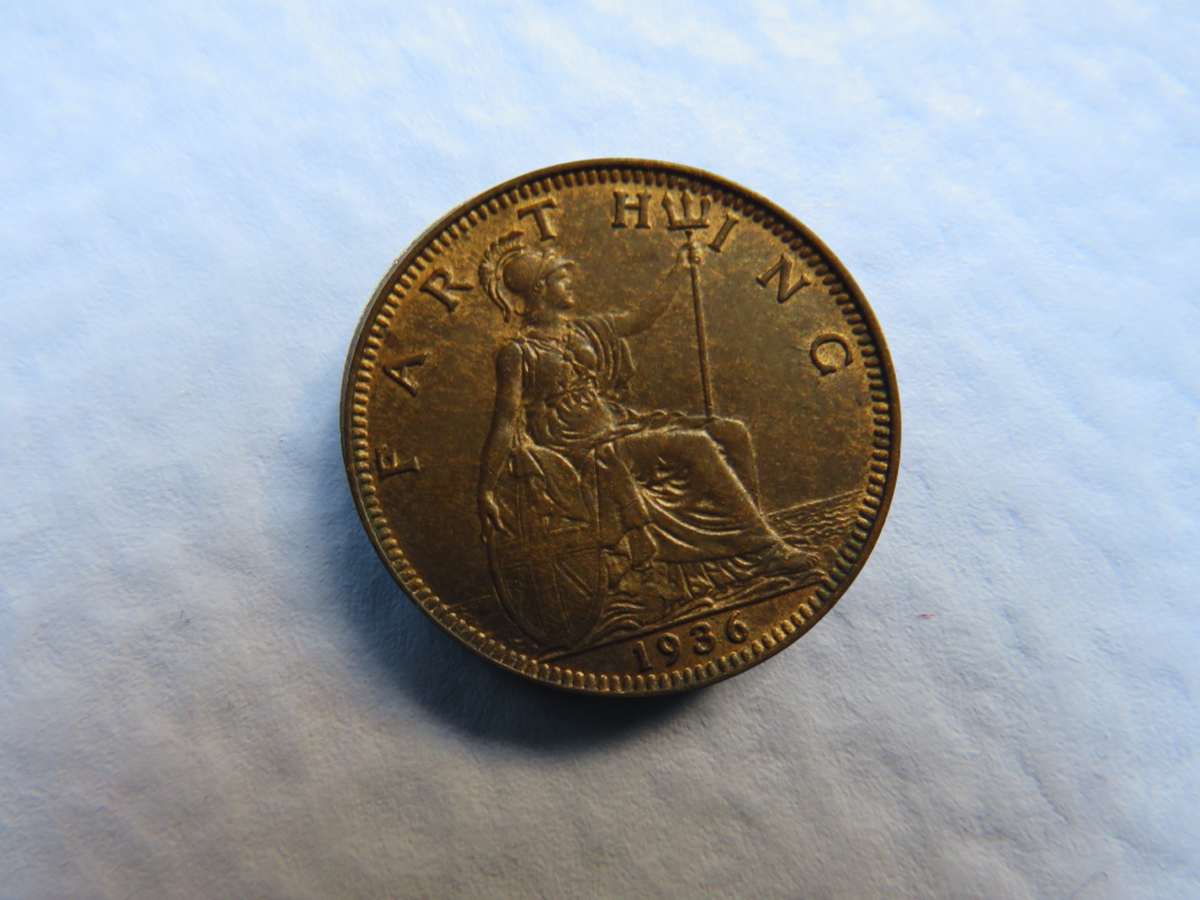 1936 Farthing coin for 90th birthday keepsake