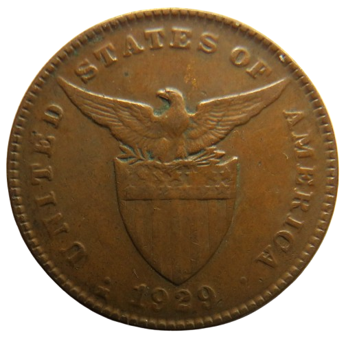 1929 Philippines One Centavo Coin