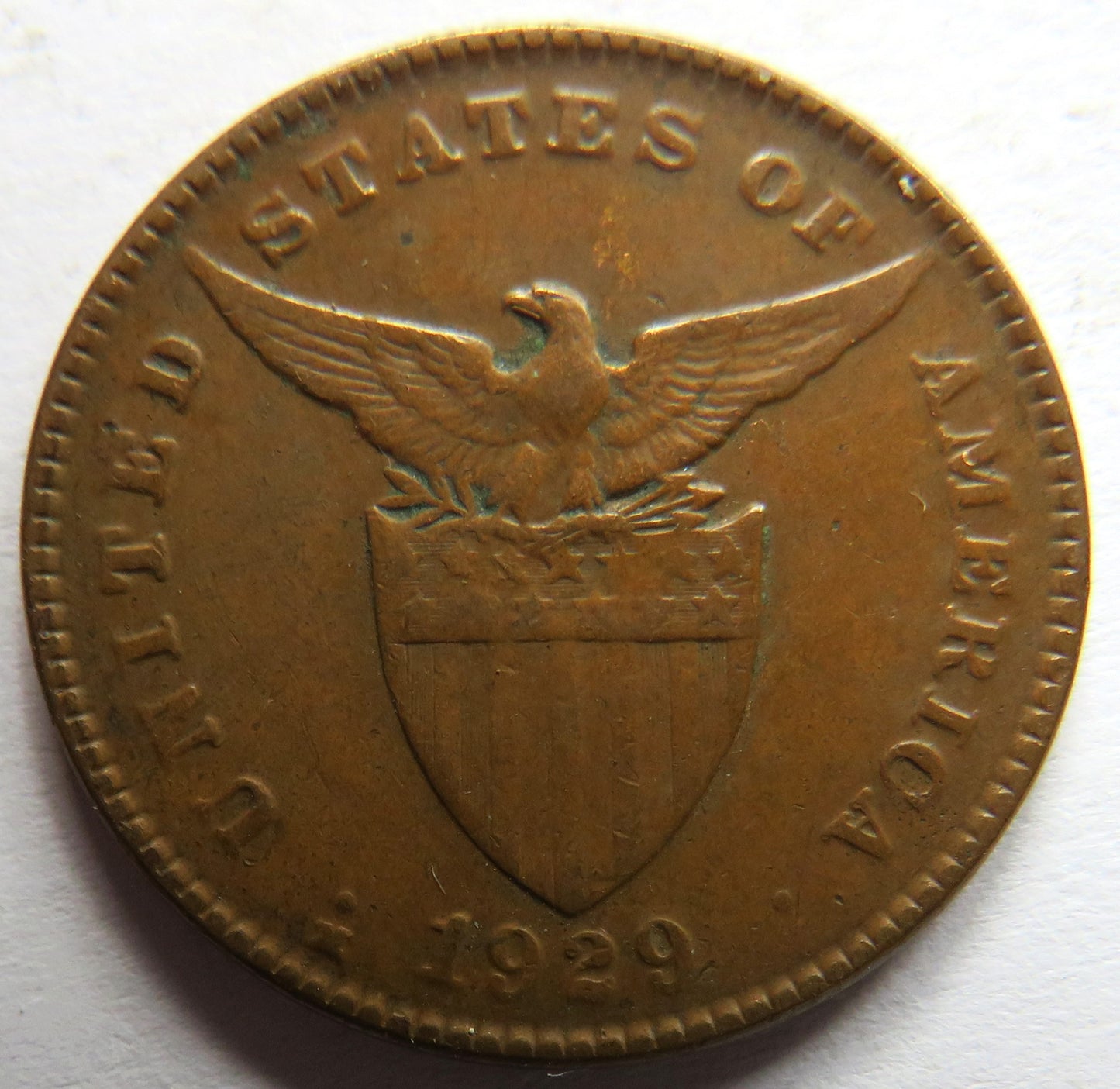 1929 Philippines One Centavo Coin