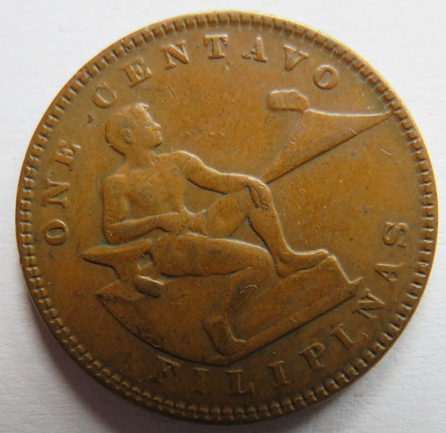 1929 Philippines One Centavo Coin