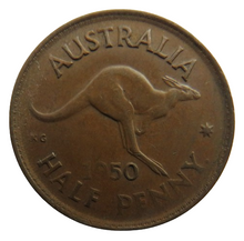 Load image into Gallery viewer, 1950 King George VI Australia Halfpenny Coin
