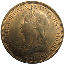 Load image into Gallery viewer, 1900 Queen Victoria Halfpenny Coin In High Grade - Great Britain
